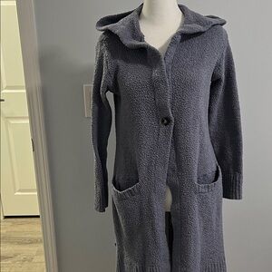 UGG Hooded Sherpa Cardigan in Charcoal